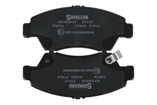 Bremsbelagsatz, Scheibenbremse Vorderachse STELLOX 429 002B-SX Bild Bremsbelagsatz, Scheibenbremse Vorderachse STELLOX 429 002B-SX