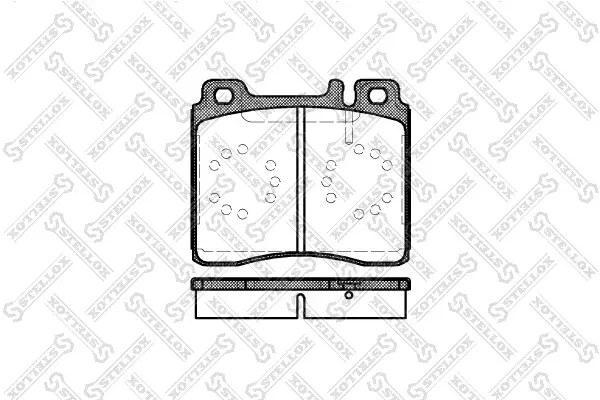 Bremsbelagsatz, Scheibenbremse STELLOX 431 000B-SX