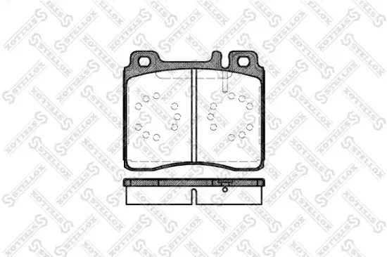 Bremsbelagsatz, Scheibenbremse STELLOX 431 000B-SX Bild Bremsbelagsatz, Scheibenbremse STELLOX 431 000B-SX