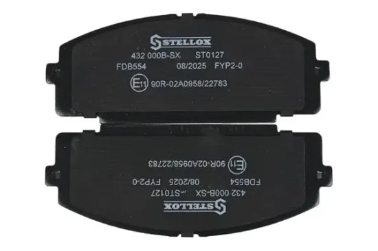 Bremsbelagsatz, Scheibenbremse Vorderachse STELLOX 432 000B-SX Bild Bremsbelagsatz, Scheibenbremse Vorderachse STELLOX 432 000B-SX