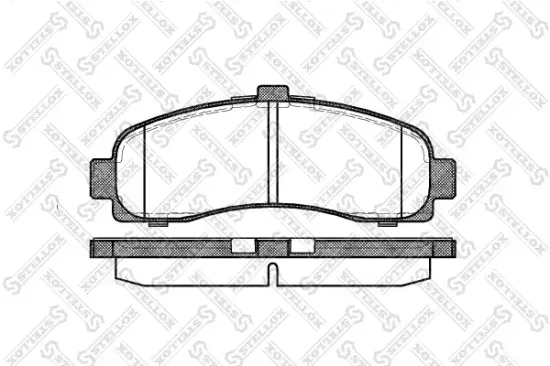Bremsbelagsatz, Scheibenbremse Vorderachse STELLOX 442 010B-SX Bild Bremsbelagsatz, Scheibenbremse Vorderachse STELLOX 442 010B-SX