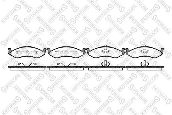 Bremsbelagsatz, Scheibenbremse Vorderachse STELLOX 478 000B-SX