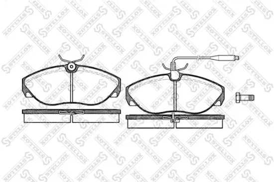 Bremsbelagsatz, Scheibenbremse STELLOX 497 002B-SX Bild Bremsbelagsatz, Scheibenbremse STELLOX 497 002B-SX