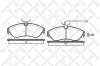 Bremsbelagsatz, Scheibenbremse Vorderachse STELLOX 498 002-SX