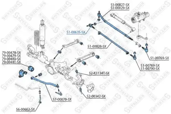 Spurstangenkopf Vorderachse STELLOX 51-00635-SX