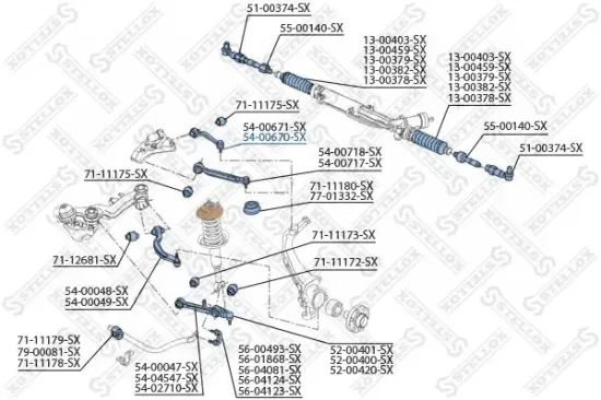 Lenker, Radaufhängung STELLOX 54-00670-SX Bild Lenker, Radaufhängung STELLOX 54-00670-SX