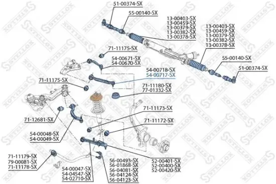 Lenker, Radaufhängung Vorderachse oben vorne rechts STELLOX 54-00717-SX Bild Lenker, Radaufhängung Vorderachse oben vorne rechts STELLOX 54-00717-SX