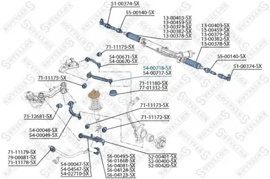 Lenker, Radaufhängung Vorderachse oben vorne links STELLOX 54-00718-SX Bild Lenker, Radaufhängung Vorderachse oben vorne links STELLOX 54-00718-SX