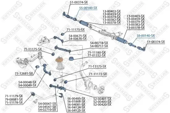 Axialgelenk, Spurstange Vorderachse links Vorderachse rechts STELLOX 55-00140-SX Bild Axialgelenk, Spurstange Vorderachse links Vorderachse rechts STELLOX 55-00140-SX