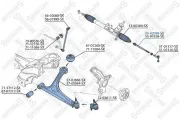 Axialgelenk, Spurstange Vorderachse rechts Vorderachse links STELLOX 55-02098-SX