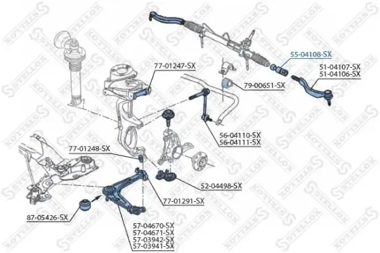 Axialgelenk, Spurstange STELLOX 55-04108-SX Bild Axialgelenk, Spurstange STELLOX 55-04108-SX