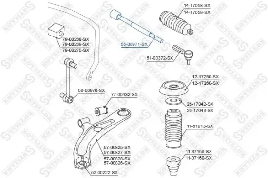 Axialgelenk, Spurstange STELLOX 55-06971-SX Bild Axialgelenk, Spurstange STELLOX 55-06971-SX