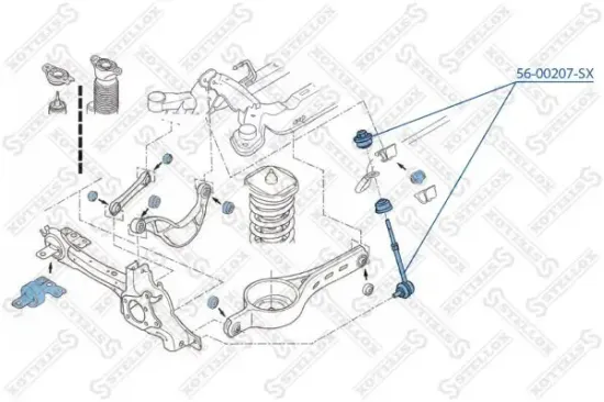 Stange/Strebe, Stabilisator Hinterachse links Hinterachse rechts STELLOX 56-00207-SX Bild Stange/Strebe, Stabilisator Hinterachse links Hinterachse rechts STELLOX 56-00207-SX