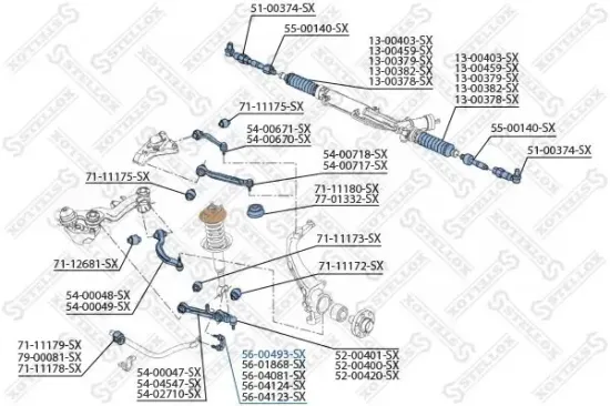 Stange/Strebe, Stabilisator STELLOX 56-00493-SX Bild Stange/Strebe, Stabilisator STELLOX 56-00493-SX