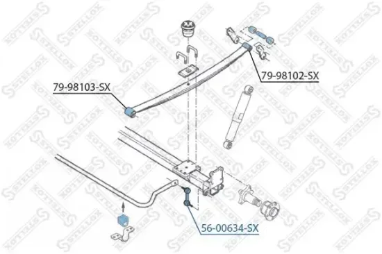 Stange/Strebe, Stabilisator STELLOX 56-00634-SX Bild Stange/Strebe, Stabilisator STELLOX 56-00634-SX