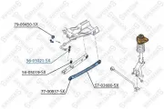 Stange/Strebe, Stabilisator Hinterachse links Hinterachse rechts STELLOX 56-03021-SX