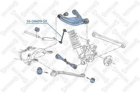 Stange/Strebe, Stabilisator Hinterachse links Hinterachse rechts STELLOX 56-04499-SX Bild Stange/Strebe, Stabilisator Hinterachse links Hinterachse rechts STELLOX 56-04499-SX