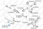 Stange/Strebe, Stabilisator Vorderachse links STELLOX 56-74048-SX