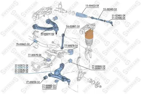 Lenker, Radaufhängung rechts STELLOX 57-02973-SX Bild Lenker, Radaufhängung rechts STELLOX 57-02973-SX