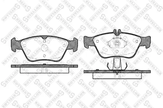 Bremsbelagsatz, Scheibenbremse Vorderachse STELLOX 597 000B-SX Bild Bremsbelagsatz, Scheibenbremse Vorderachse STELLOX 597 000B-SX