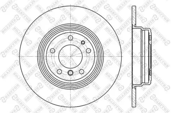 Bremsscheibe Hinterachse STELLOX 6020-1533-SX Bild Bremsscheibe Hinterachse STELLOX 6020-1533-SX