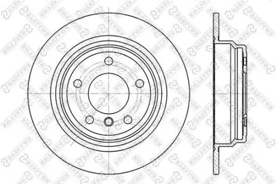 Bremsscheibe Hinterachse STELLOX 6020-1537-SX Bild Bremsscheibe Hinterachse STELLOX 6020-1537-SX