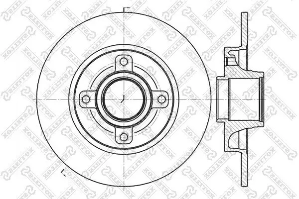 Bremsscheibe Hinterachse STELLOX 6020-1947-SX