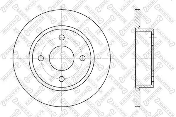 Bremsscheibe Vorderachse STELLOX 6020-2237-SX