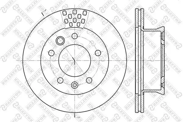Bremsscheibe Vorderachse STELLOX 6020-3334V-SX