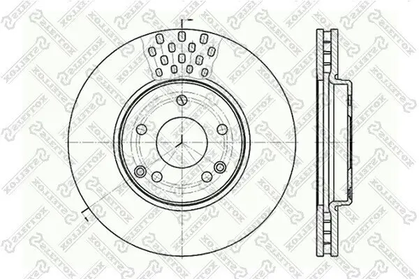 Bremsscheibe Vorderachse STELLOX 6020-3341V-SX
