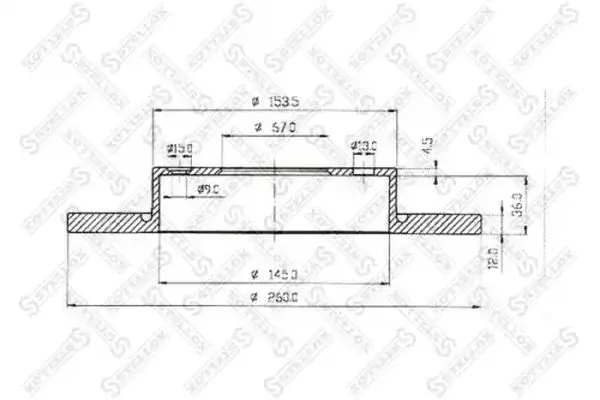 Bremsscheibe Vorderachse STELLOX 6020-3345-SX