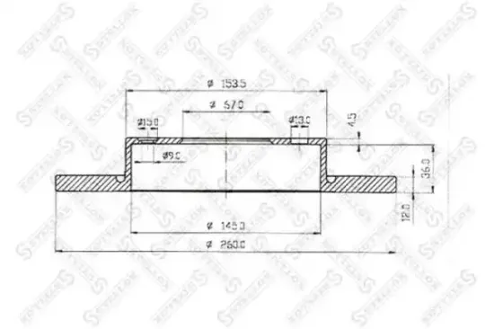 Bremsscheibe Vorderachse STELLOX 6020-3345-SX Bild Bremsscheibe Vorderachse STELLOX 6020-3345-SX