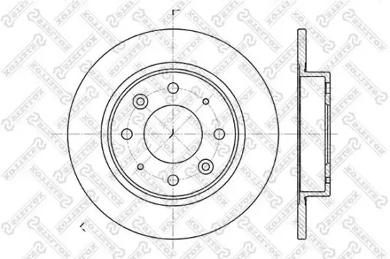 Bremsscheibe Hinterachse STELLOX 6020-3503-SX Bild Bremsscheibe Hinterachse STELLOX 6020-3503-SX