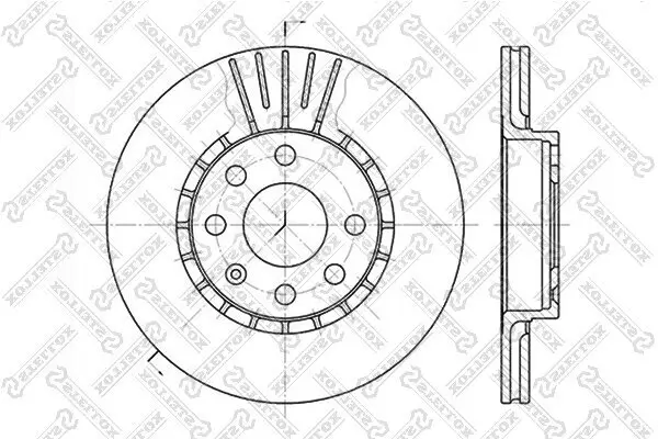 Bremsscheibe Vorderachse STELLOX 6020-3617V-SX