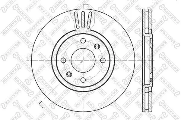 Bremsscheibe STELLOX 6020-3720V-SX