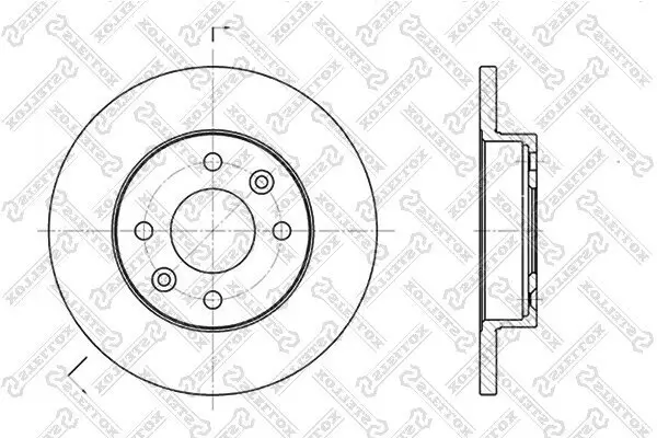 Bremsscheibe Vorderachse STELLOX 6020-3908-SX