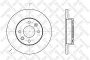 Bremsscheibe Vorderachse STELLOX 6020-3908-SX