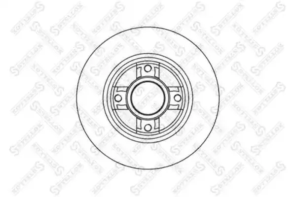 Bremsscheibe Hinterachse STELLOX 6020-3937-SX