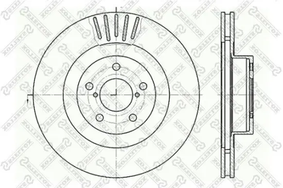 Bremsscheibe Vorderachse STELLOX 6020-4412V-SX Bild Bremsscheibe Vorderachse STELLOX 6020-4412V-SX