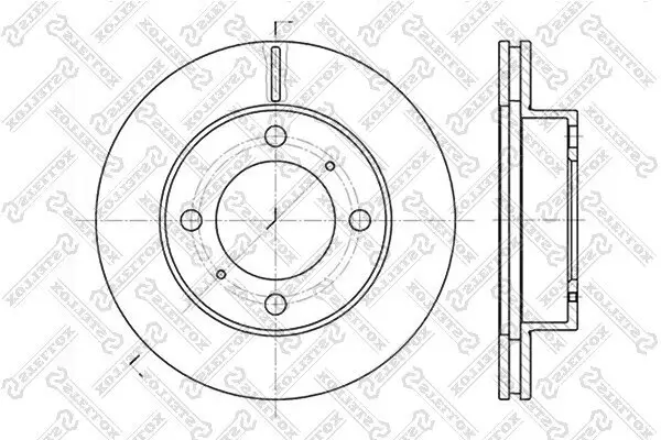 Bremsscheibe Vorderachse STELLOX 6020-4543V-SX