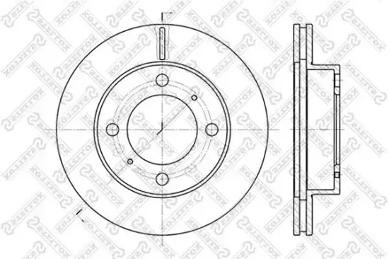 Bremsscheibe Vorderachse STELLOX 6020-4543V-SX Bild Bremsscheibe Vorderachse STELLOX 6020-4543V-SX