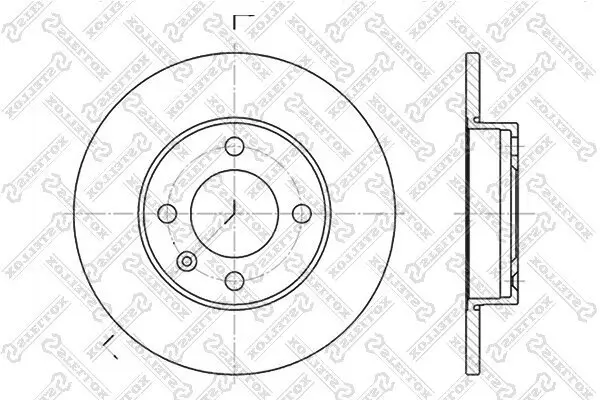 Bremsscheibe Vorderachse STELLOX 6020-4704-SX
