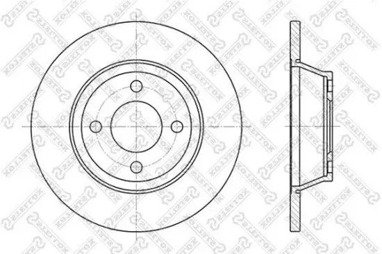 Bremsscheibe Vorderachse STELLOX 6020-4741-SX Bild Bremsscheibe Vorderachse STELLOX 6020-4741-SX