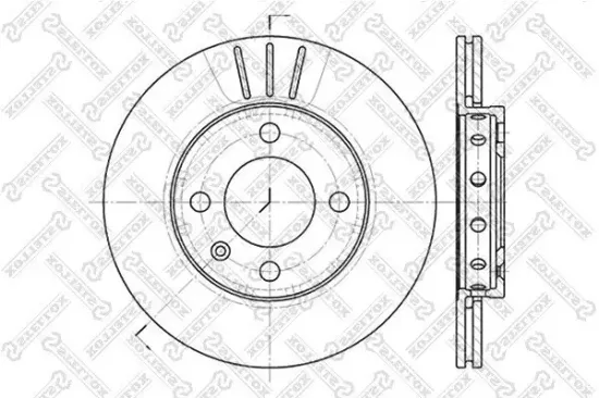 Bremsscheibe Vorderachse STELLOX 6020-4756V-SX Bild Bremsscheibe Vorderachse STELLOX 6020-4756V-SX