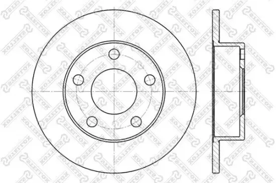 Bremsscheibe Hinterachse STELLOX 6020-4763-SX Bild Bremsscheibe Hinterachse STELLOX 6020-4763-SX