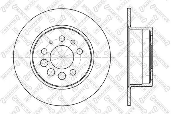 Bremsscheibe Hinterachse STELLOX 6020-4807-SX