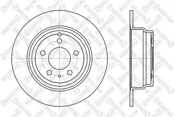 Bremsscheibe Hinterachse STELLOX 6020-4833-SX