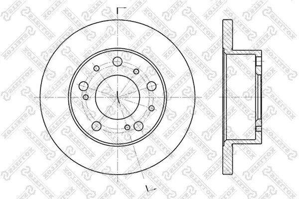 Bremsscheibe Vorderachse STELLOX 6020-9908-SX