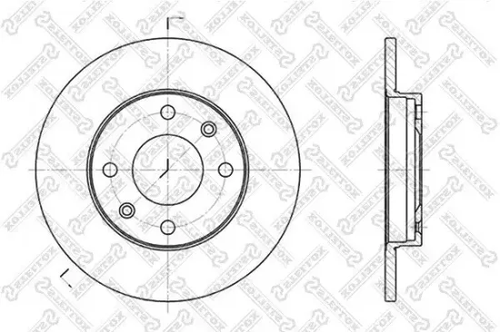 Bremsscheibe Vorderachse STELLOX 6020-9910-SX Bild Bremsscheibe Vorderachse STELLOX 6020-9910-SX
