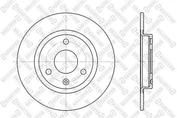 Bremsscheibe Vorderachse STELLOX 6020-9917-SX